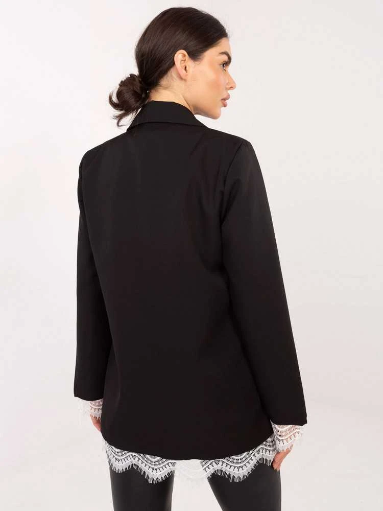 Italy Moda Švarkas moterims -IT-MA-FL9916.02P-juoda