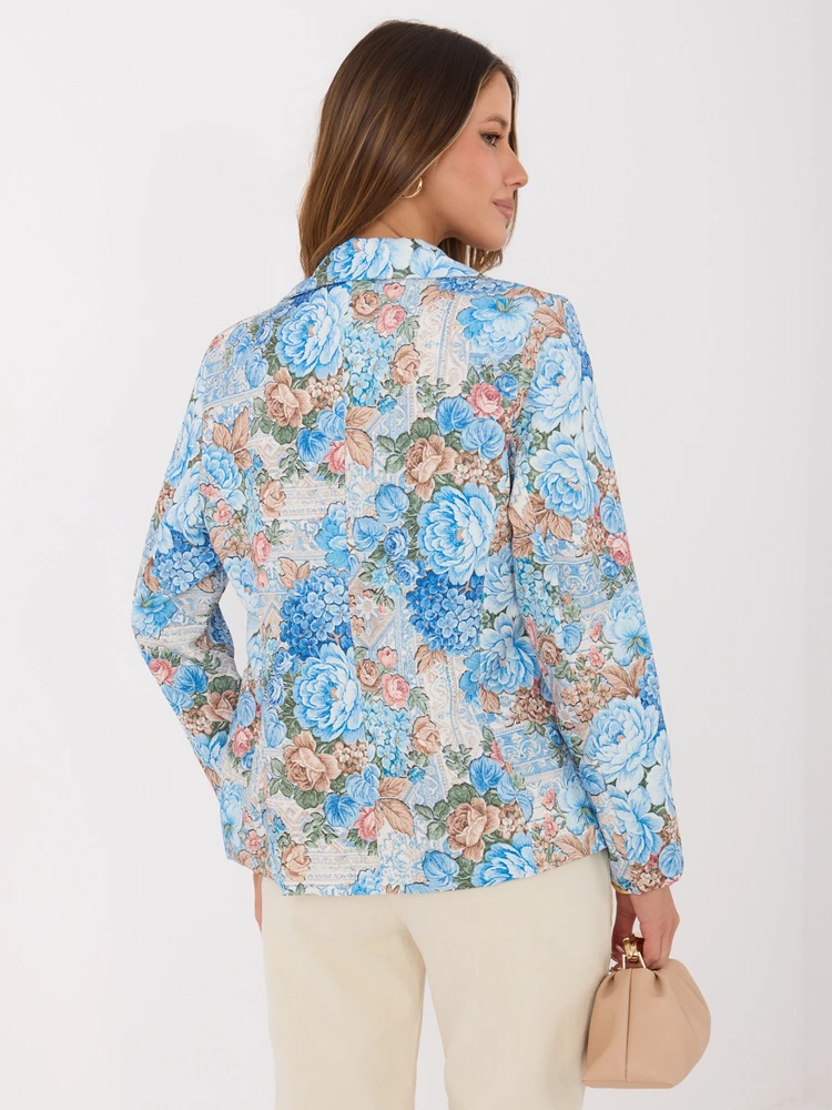 Italy Moda Marynarka-IT-MA-FL9928.15-mėlyna