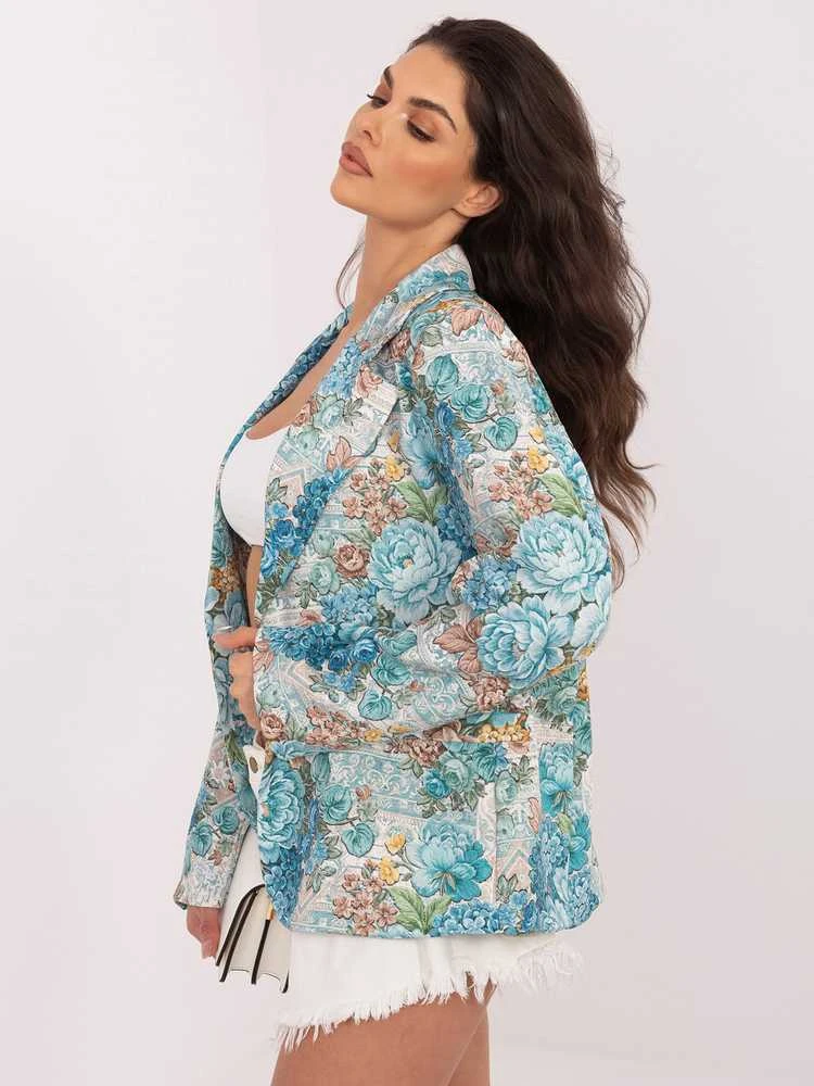 Italy Moda Švarkas moterims -IT-MA-FL9928.15-mietowy