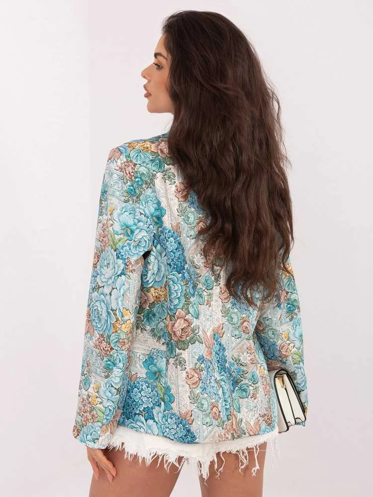 Italy Moda Švarkas moterims -IT-MA-FL9928.15-mietowy