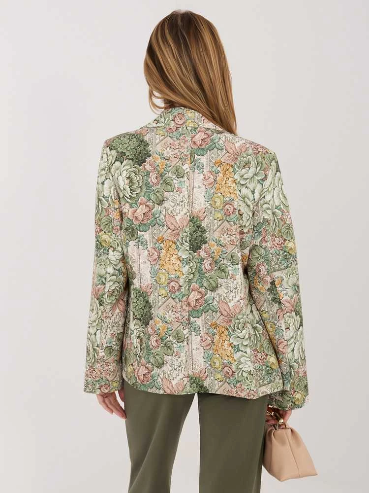 Italy Moda Švarkas moterims -IT-MA-FL9928.15-žalia