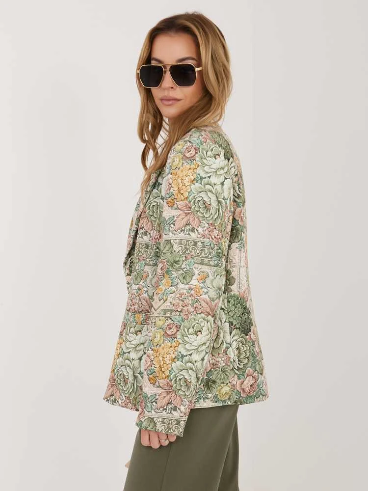 Italy Moda Švarkas moterims -IT-MA-FL9928.15-žalia