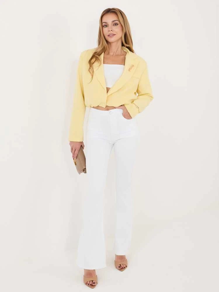 Italy Moda Marynarka-MI-MA-3232.90-jasny geltona