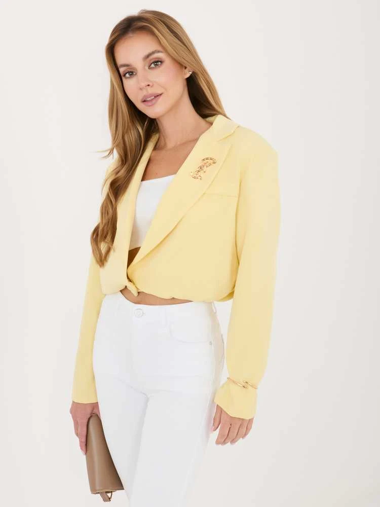 Italy Moda Marynarka-MI-MA-3232.90-jasny geltona