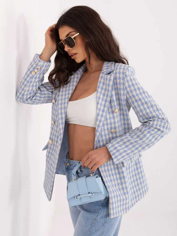 Italy Moda Švarkas moterims -MI-MA-C033.55-mėlyna