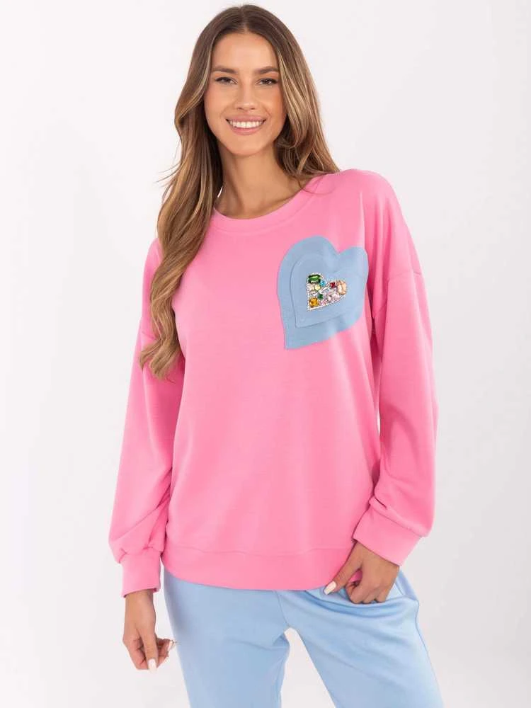 Italy Moda Megztinis-DHJ-BL-20322.72-rožinis