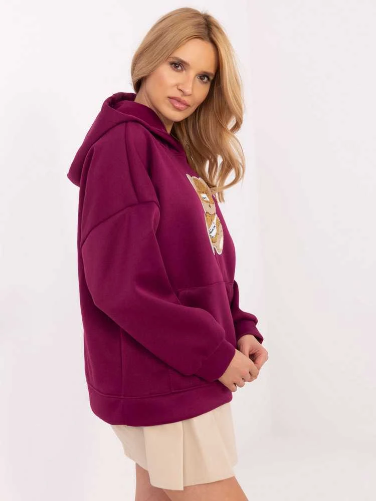 Italy Moda Megztinis-DHJ-BL-A8695-1,16-violetinė
