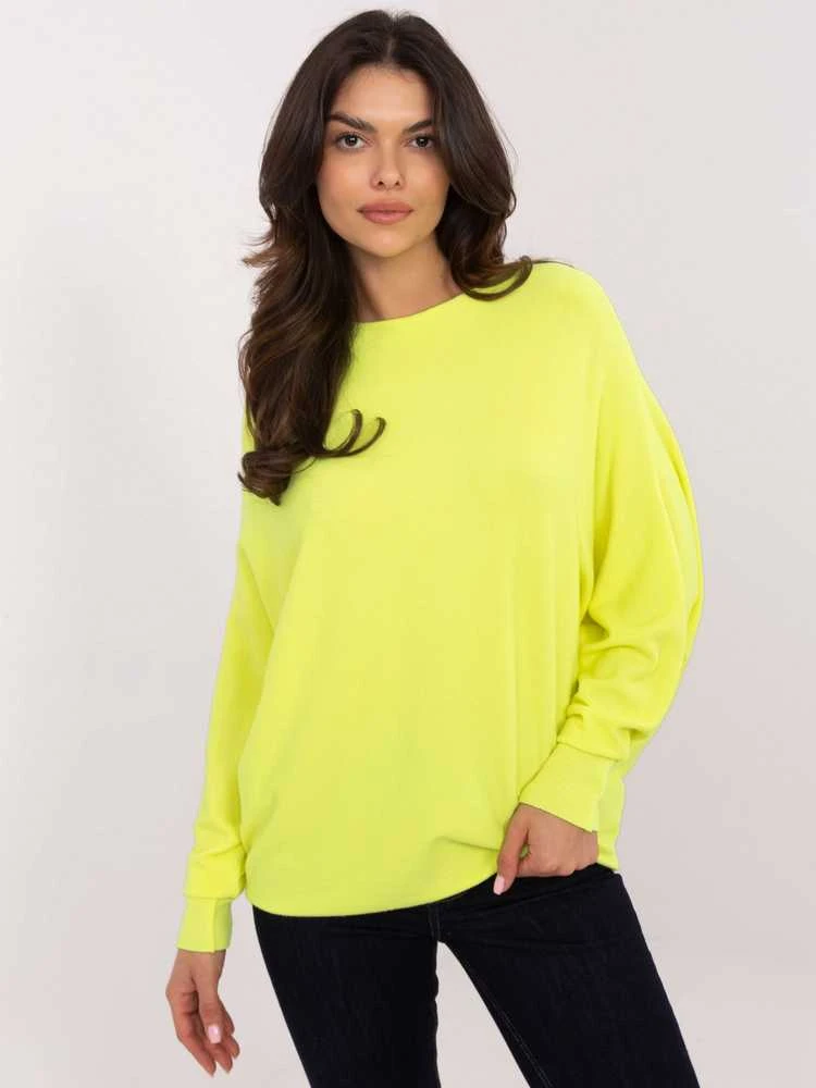 Italy Moda Megztinis-DHJ-SW-8862.91-fluo geltonas
