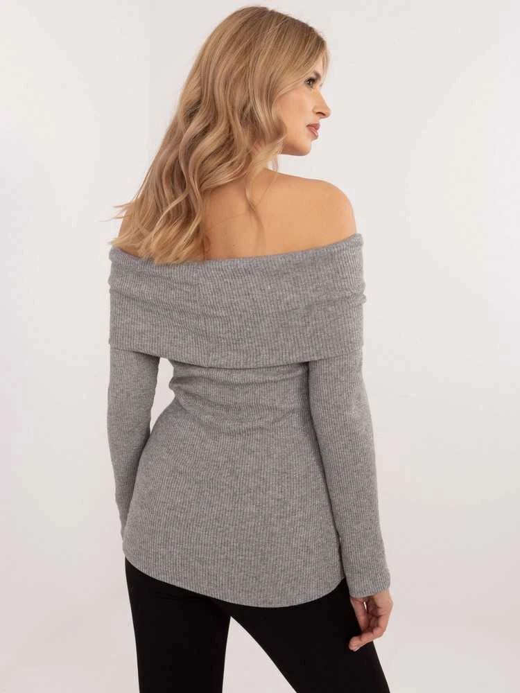 Italy Moda Megztinis-DHJ-SW-A2449.33-pilkas