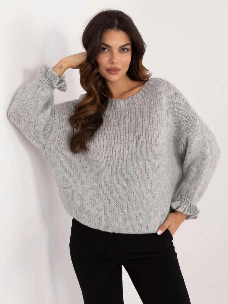 Italy Moda Megztinis-MI-SW-2912.10X-pilkas