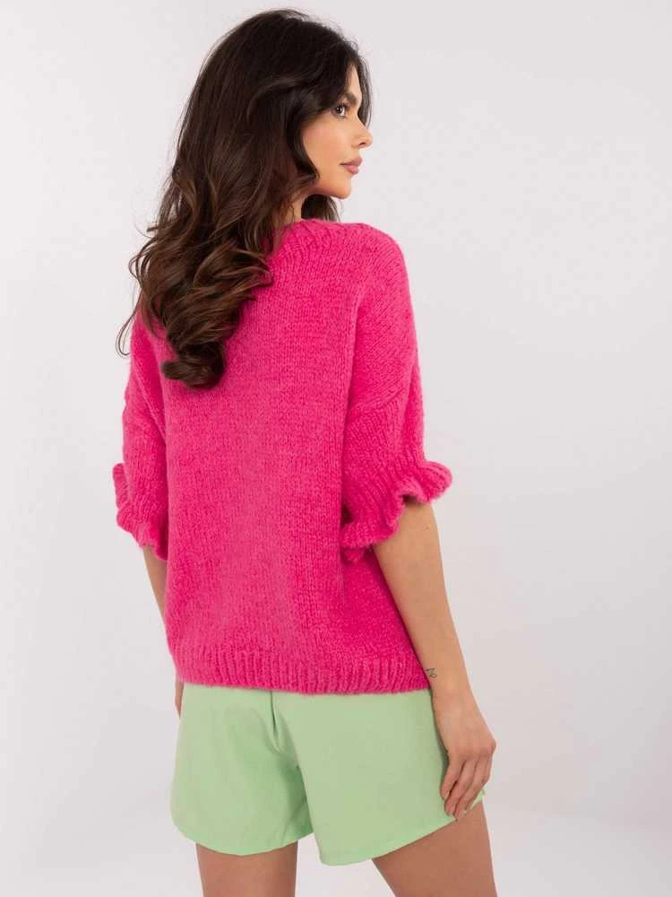 Italy Moda Megztinis-MI-SW-2913.99-fluorescencinis rožinis