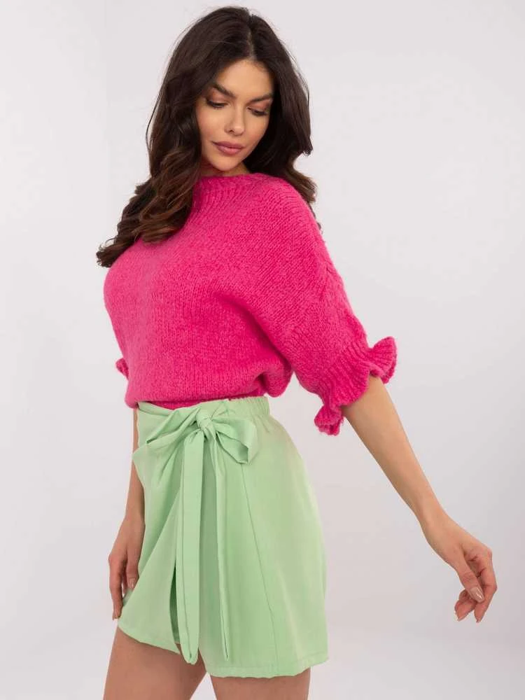Italy Moda Megztinis-MI-SW-2913.99-fluorescencinis rožinis