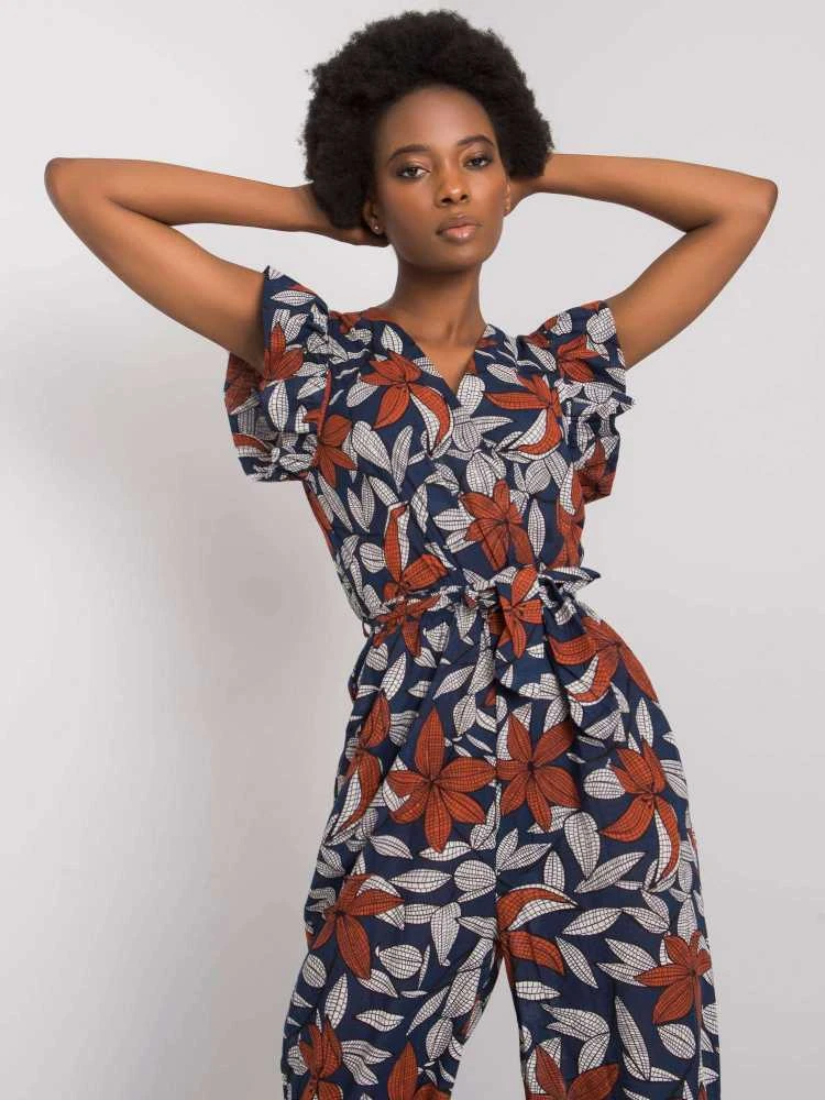 Italy Moda Moterims kombinezonas DHJ-KO-13568.13P-navy mėlynas