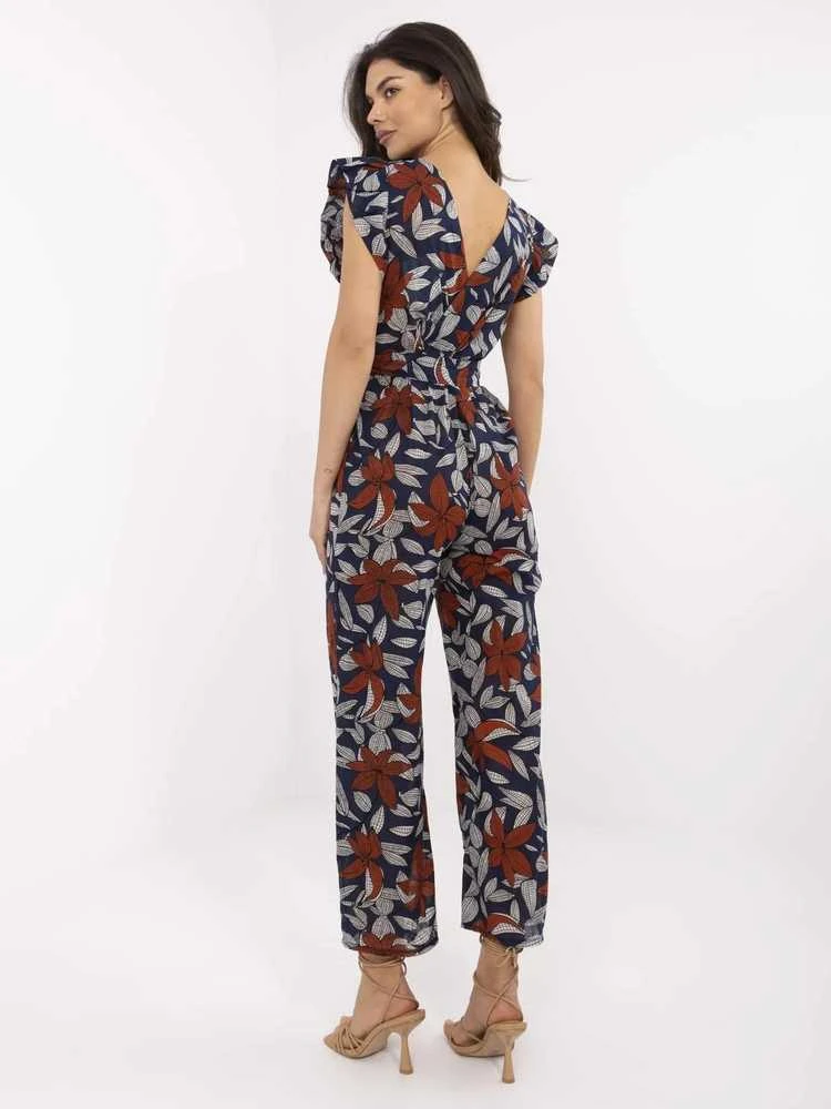 Italy Moda Moterims kombinezonas DHJ-KO-13568.13P-navy mėlynas