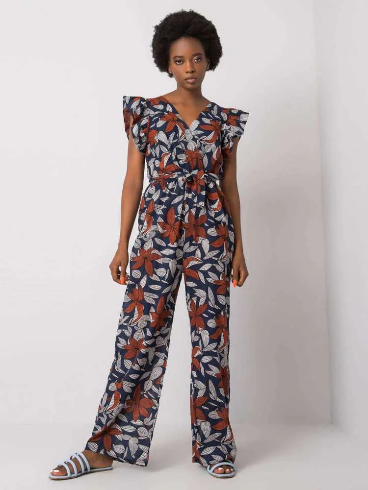 Italy Moda Moterims kombinezonas DHJ-KO-13568.13P-navy mėlynas