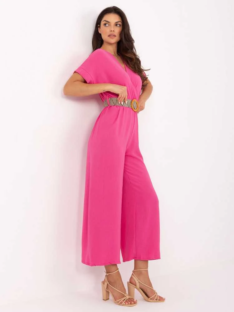 Italy Moda Moterims kombinezonas DHJ-KO-5126.54-tamsiai rožinis