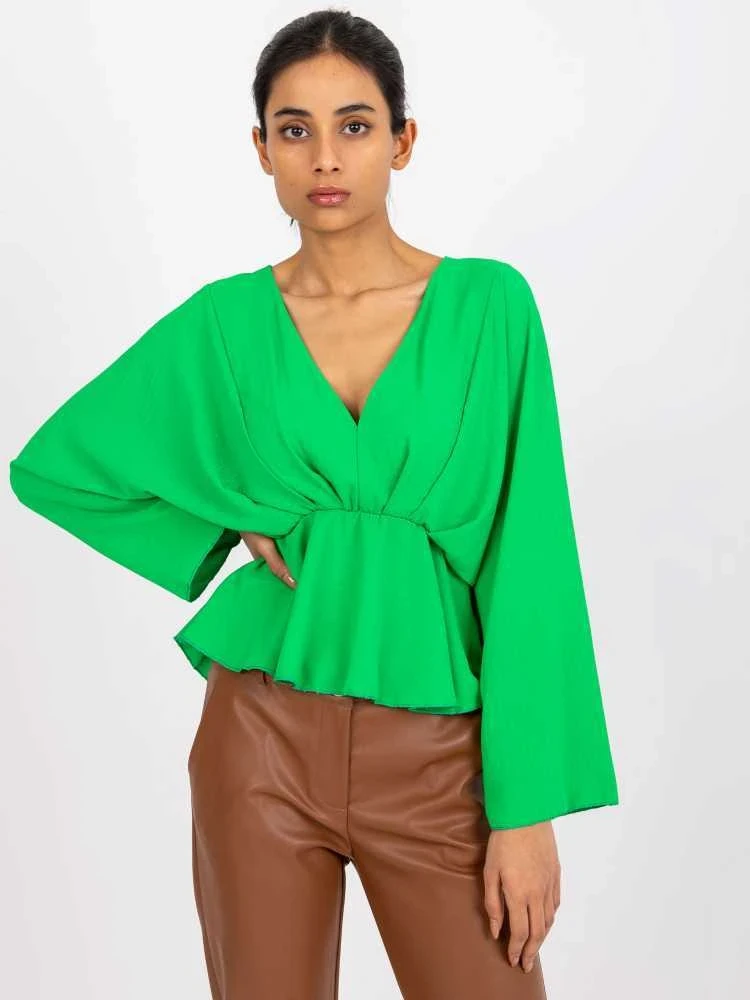 Italy Moda Palaidinė-DHJ-BZ-11979.67-šviesiai žalia