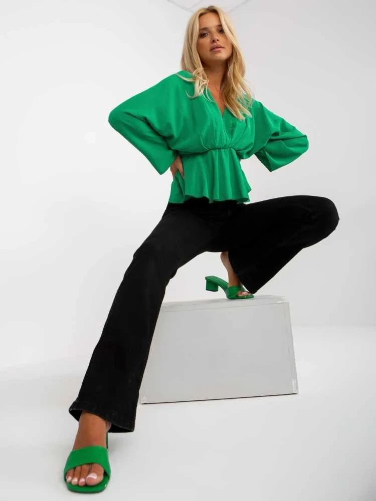 Italy Moda Palaidinė-DHJ-BZ-11979.67-žalia