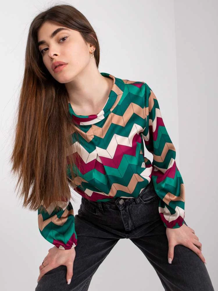Italy Moda Palaidinė-DHJ-BZ-12311.49P-tamsiai žalia