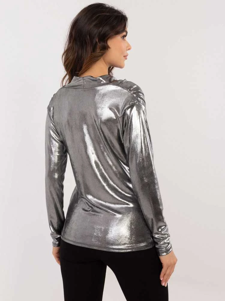 Italy Moda Palaidinė-DHJ-BZ-15268.30-sidabrinė