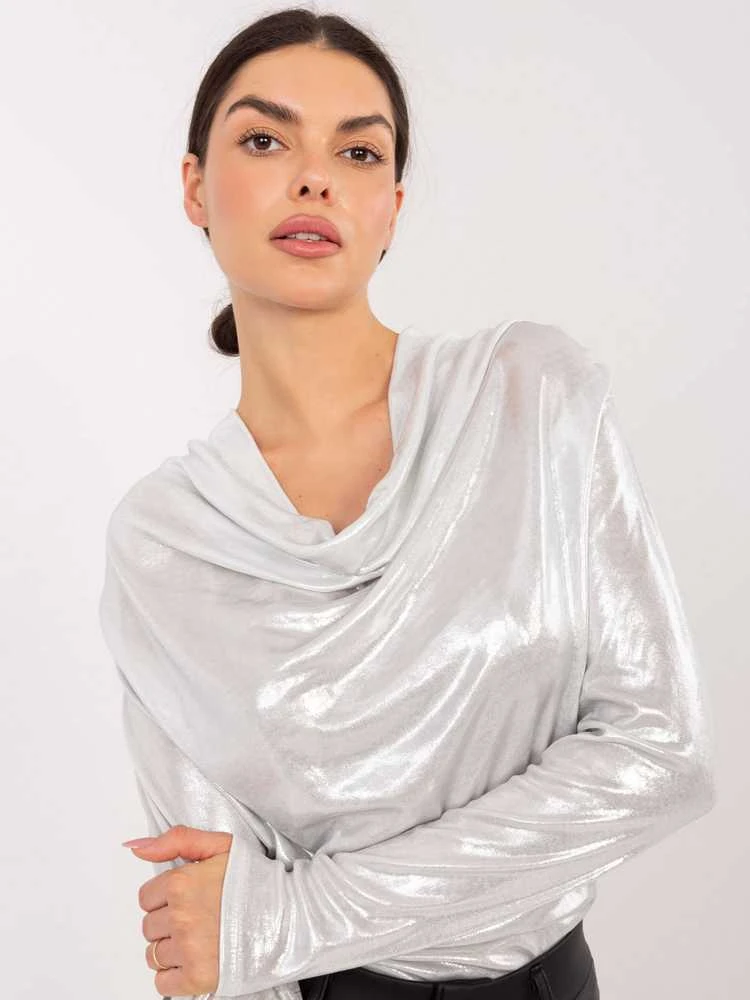 Italy Moda Palaidinė-DHJ-BZ-15268.30-sidabrinė
