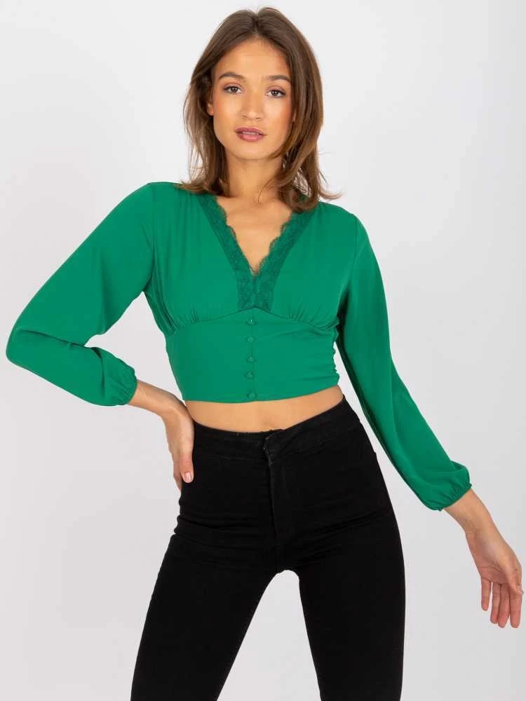 Italy Moda Palaidinė-DHJ-BZ-15672.40-žalia