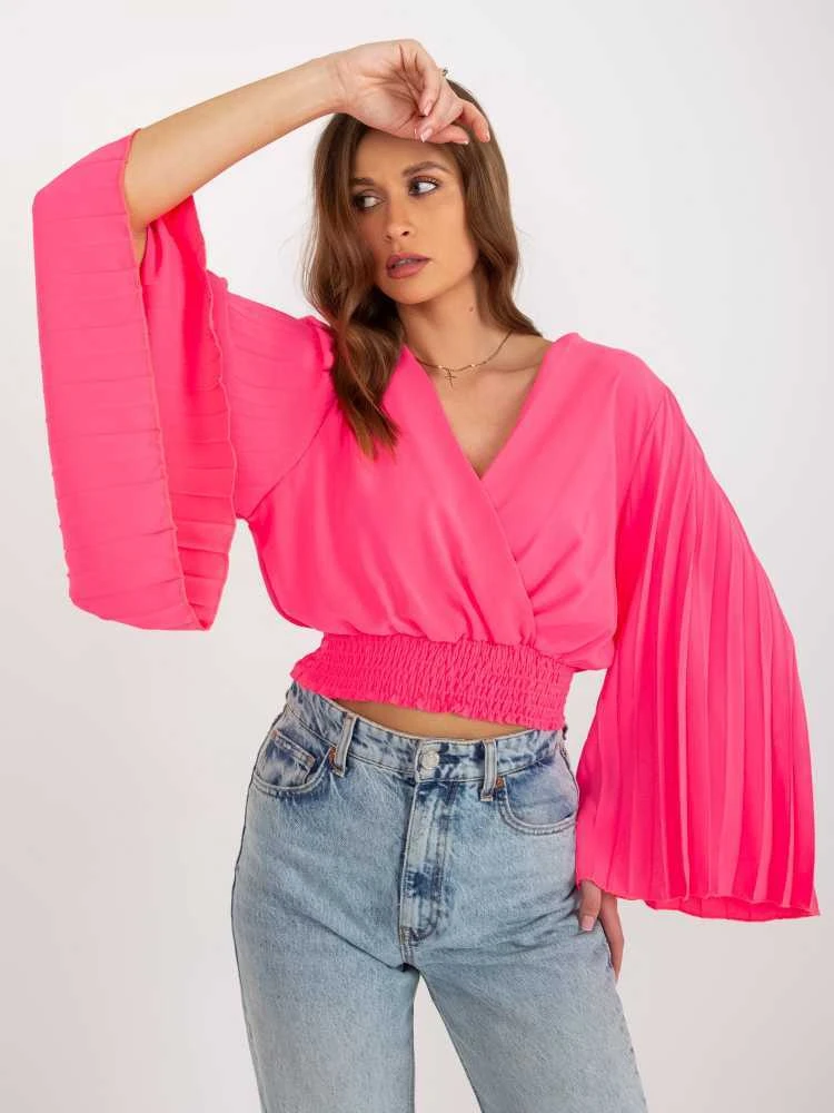 Italy Moda Palaidinė-DHJ-BZ-16503.30X-fluo rožinė