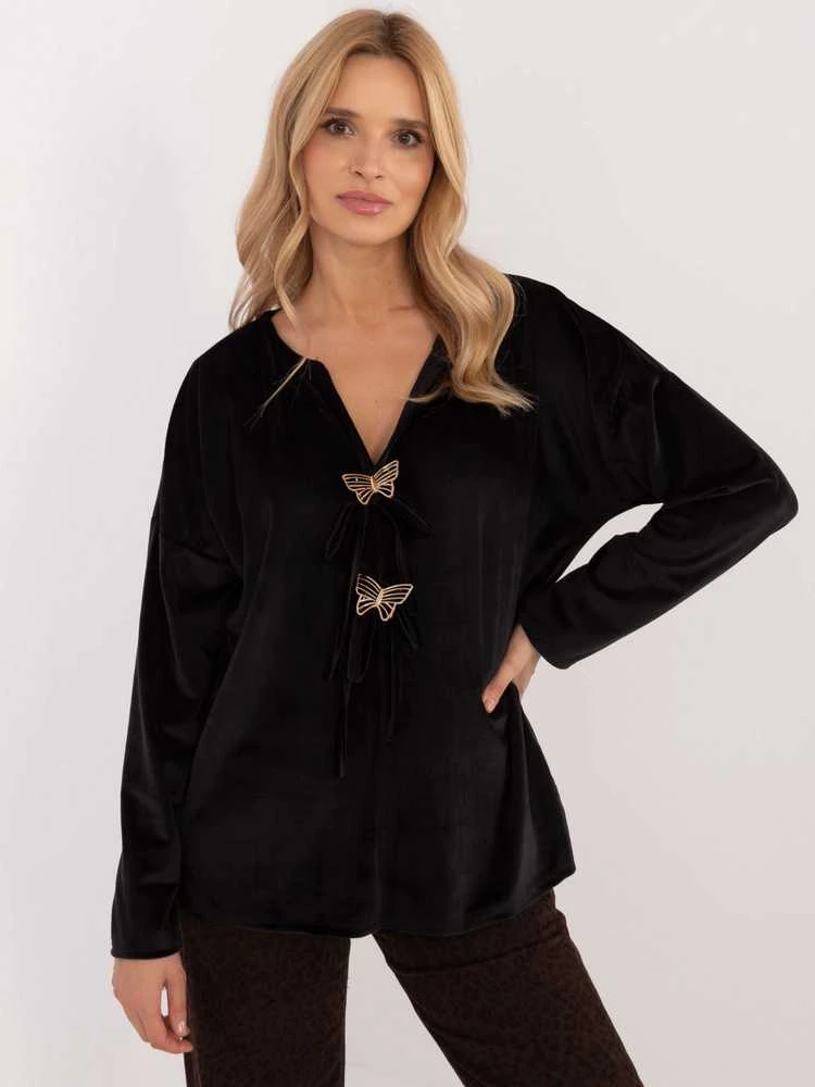 Italy Moda Palaidinė-DHJ-BZ-19916.03P-juoda