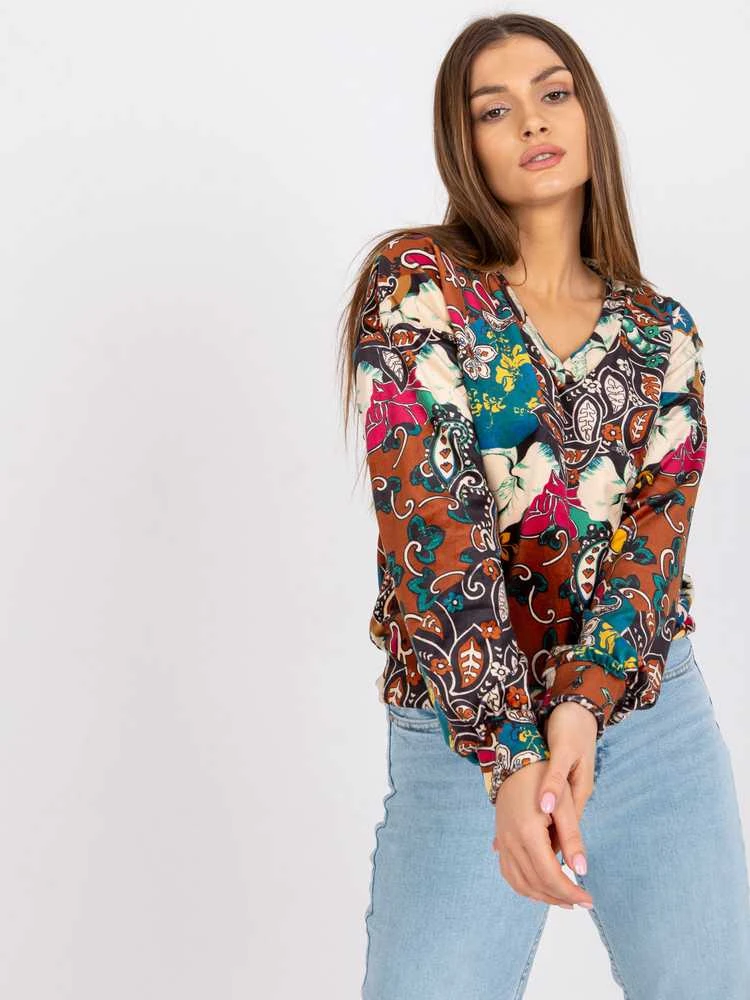 Italy Moda Palaidinė-DHJ-BZ-6033-2.46P-šviesiai ruda