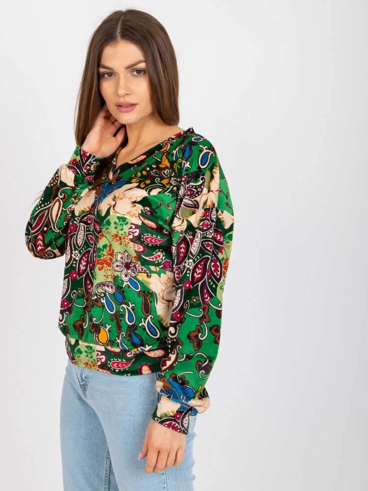 Italy Moda Palaidinė-DHJ-BZ-6033-2.46P-žalia