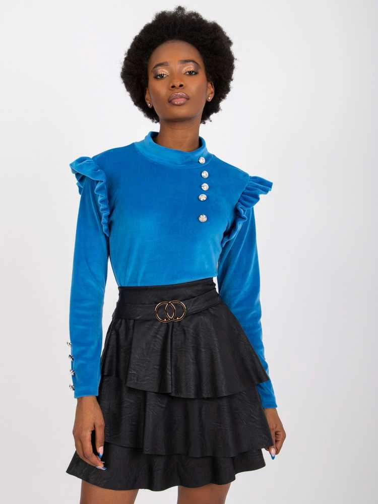 Italy Moda Palaidinė-DHJ-BZ-6533A.44P-tamsiai mėlyna