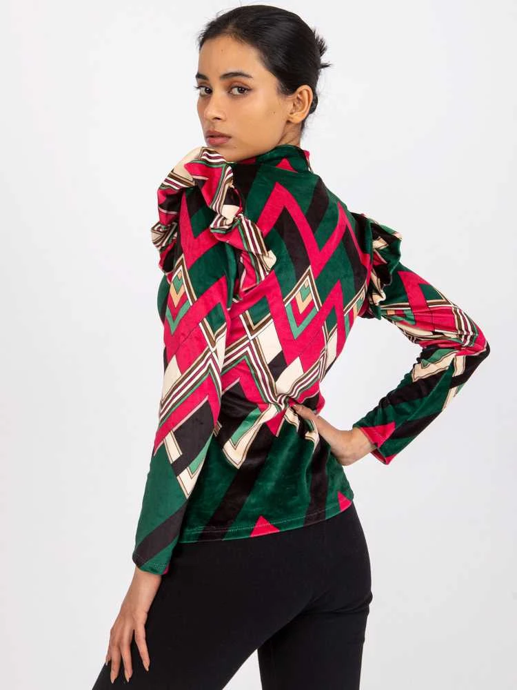 Italy Moda Palaidinė-DHJ-BZ-6533C-1.81P-tamsiai žalia