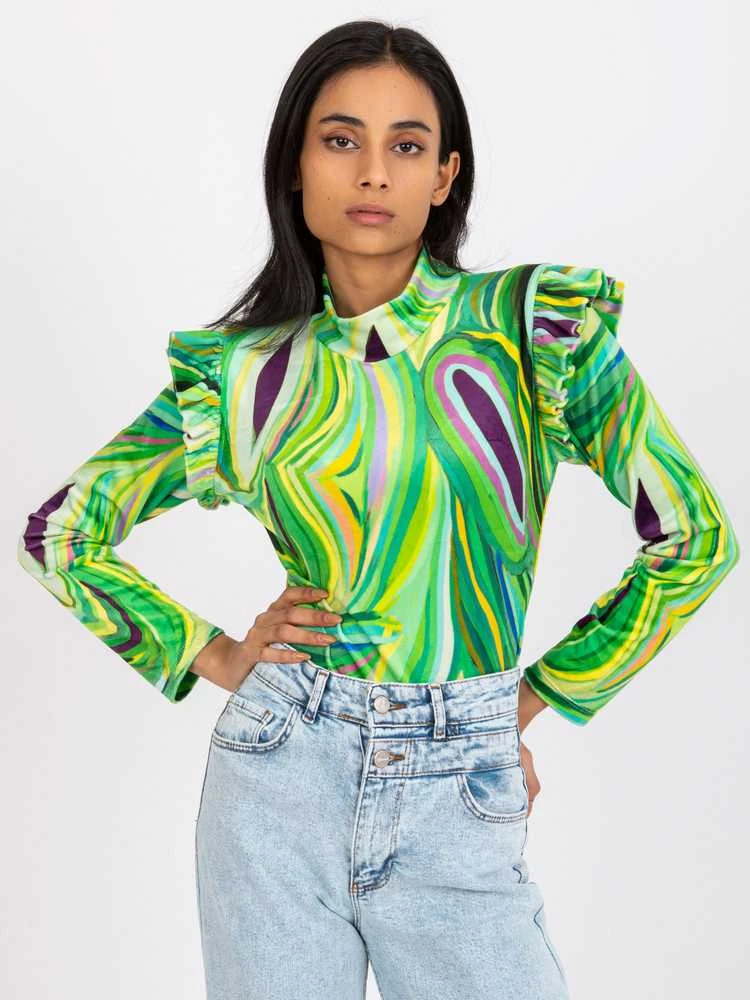 Italy Moda Palaidinė-DHJ-BZ-6533C.90-šviesiai žalia