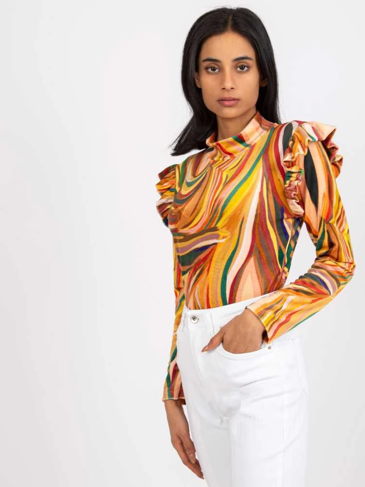 Italy Moda Palaidinė-DHJ-BZ-6533C.90-tamsiai geltona