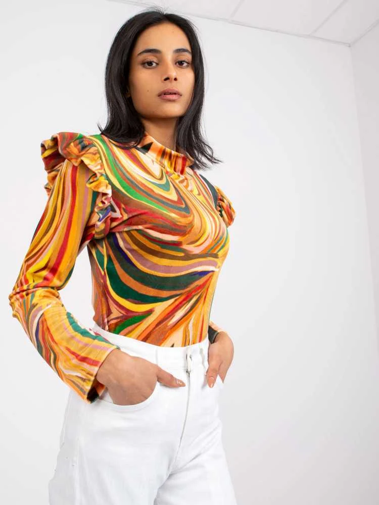 Italy Moda Palaidinė-DHJ-BZ-6533C.90-tamsiai geltona