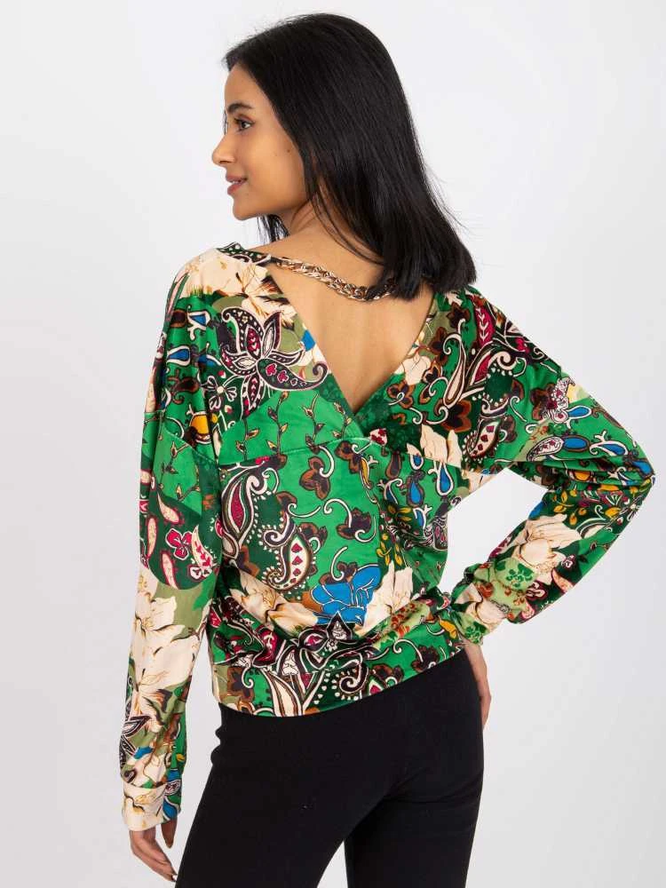 Italy Moda Palaidinė-DHJ-BZ-6550-3.14P-žalia