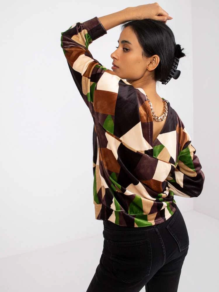 Italy Moda Palaidinė-DHJ-BZ-6550.74P-ruda
