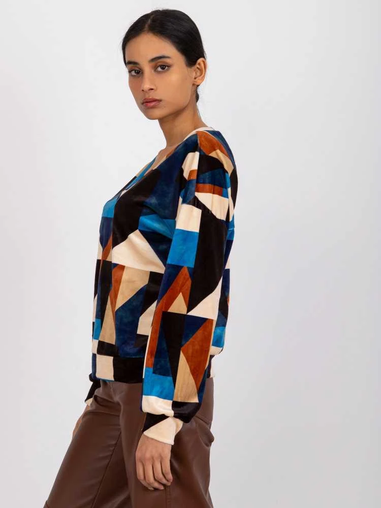 Italy Moda Palaidinė-DHJ-BZ-6550.74P-tamsiai mėlyna
