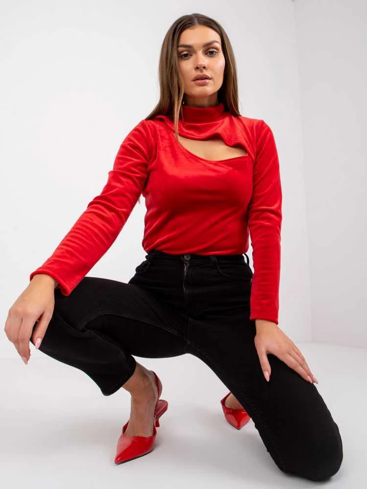 Italy Moda Palaidinė-DHJ-BZ-6561.09P-raudona