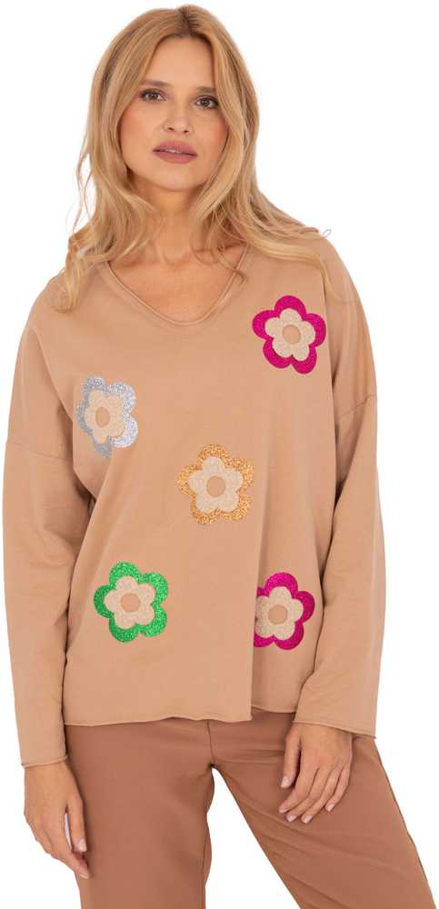 Italy Moda Palaidinė-DHJ-BZ-6679.22-smėlio spalvos