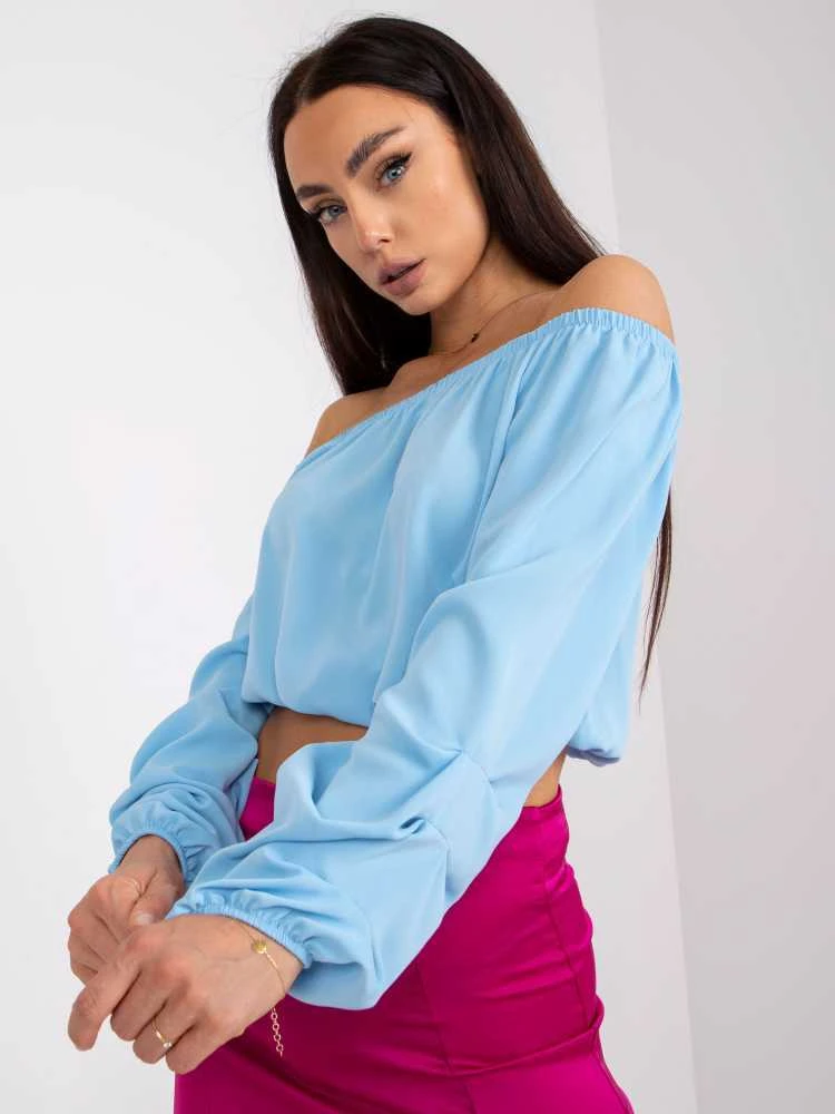 Italy Moda Palaidinė-DHJ-BZ-6816.57-šviesiai mėlyna