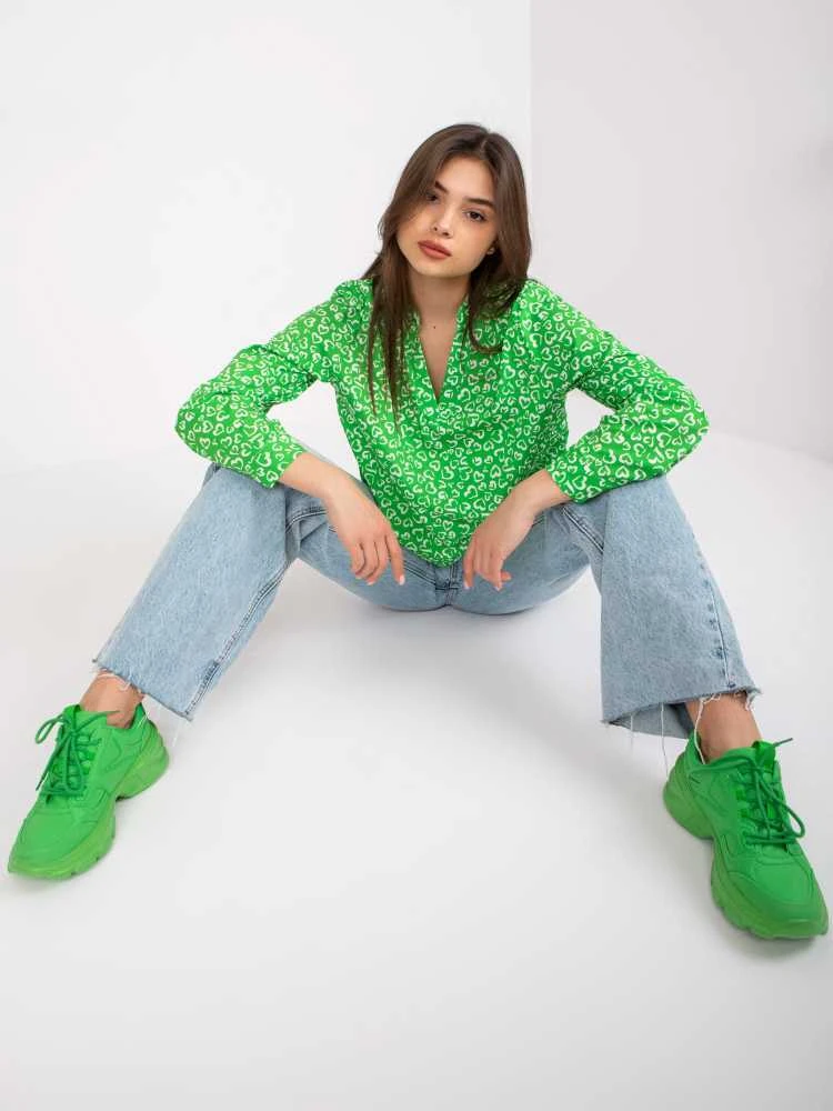 Italy Moda Palaidinė-DHJ-BZ-6825.56-žalia