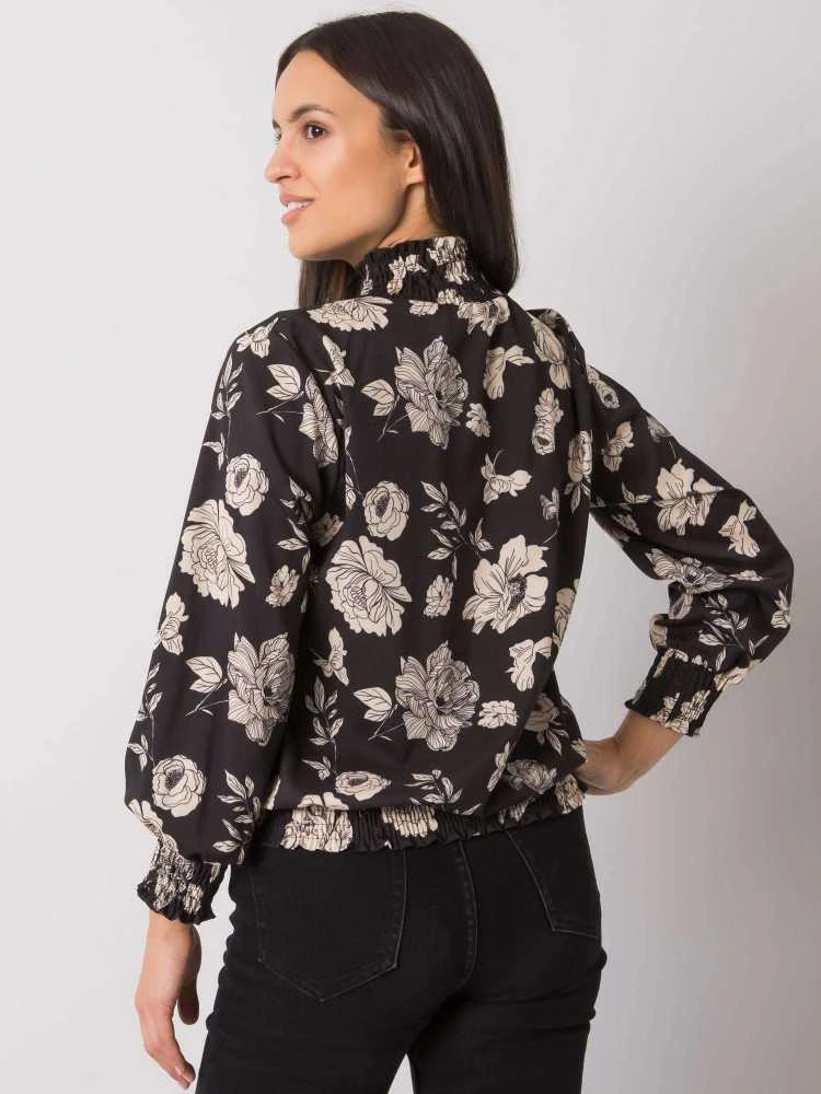 Italy Moda Palaidinė-DHJ-BZ-8501.79-juoda-smėlio spalvos