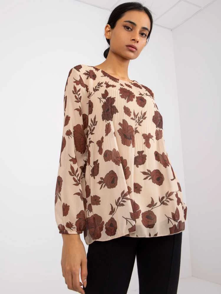 Italy Moda Palaidinė-DHJ-BZ-8643-1.37P-smėlio spalvos