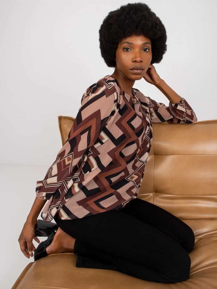 Italy Moda Palaidinė-DHJ-BZ-8643-2.67P-ruda