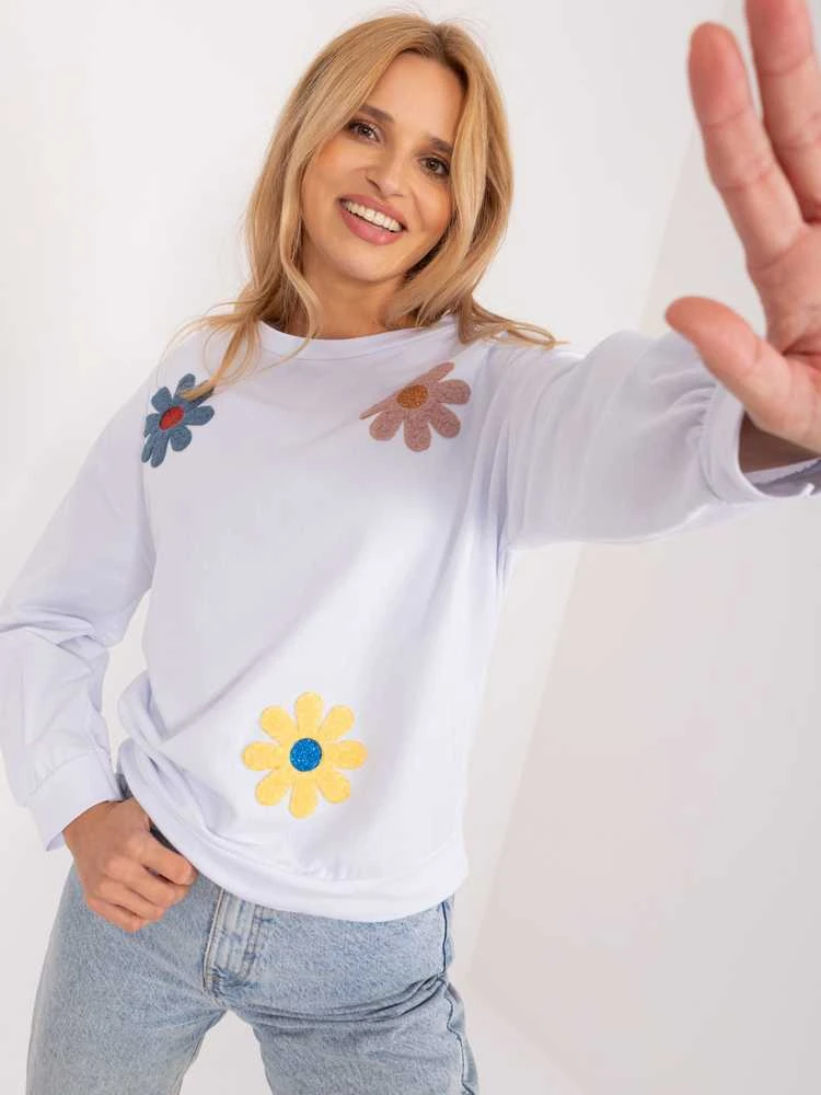 Italy Moda Palaidinė-DHJ-BZ-8856.39-balta