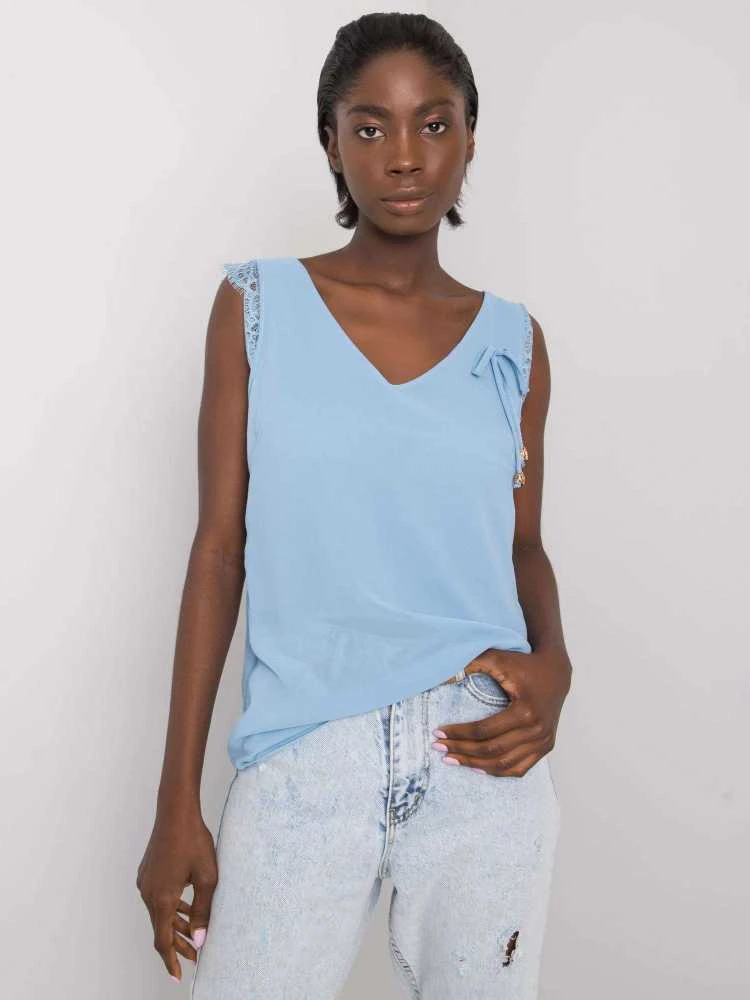 Italy Moda Palaidinė-DHJ-TP-13317.25P-Šviesiai mėlynas