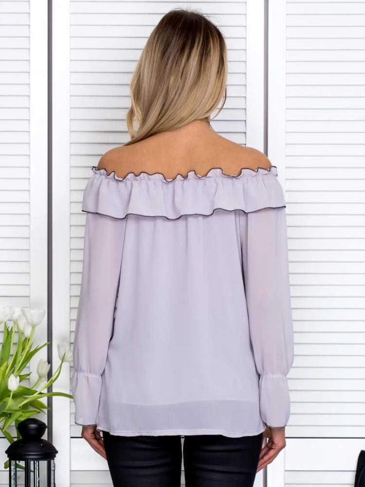Italy Moda Palaidinė-MI-BZ-17322.17-pilka