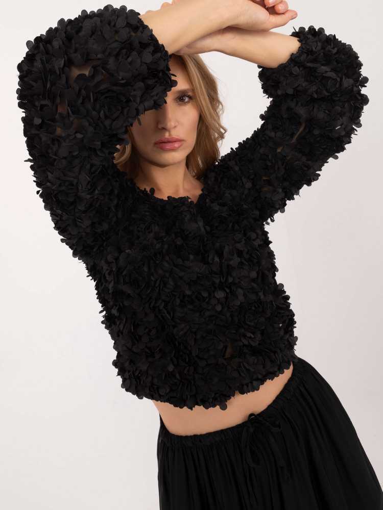 Italy Moda Palaidinė-MI-BZ-26158.20-juoda
