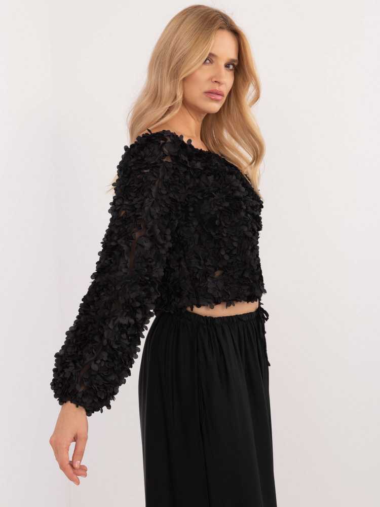 Italy Moda Palaidinė-MI-BZ-26158.20-juoda
